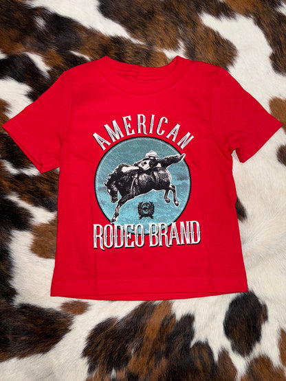 Cinch Boy's Toddler Red American Rodeo T-Shirt