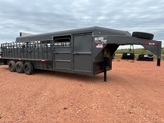 2024 Big Bend Half Top 28' Stock Trailer