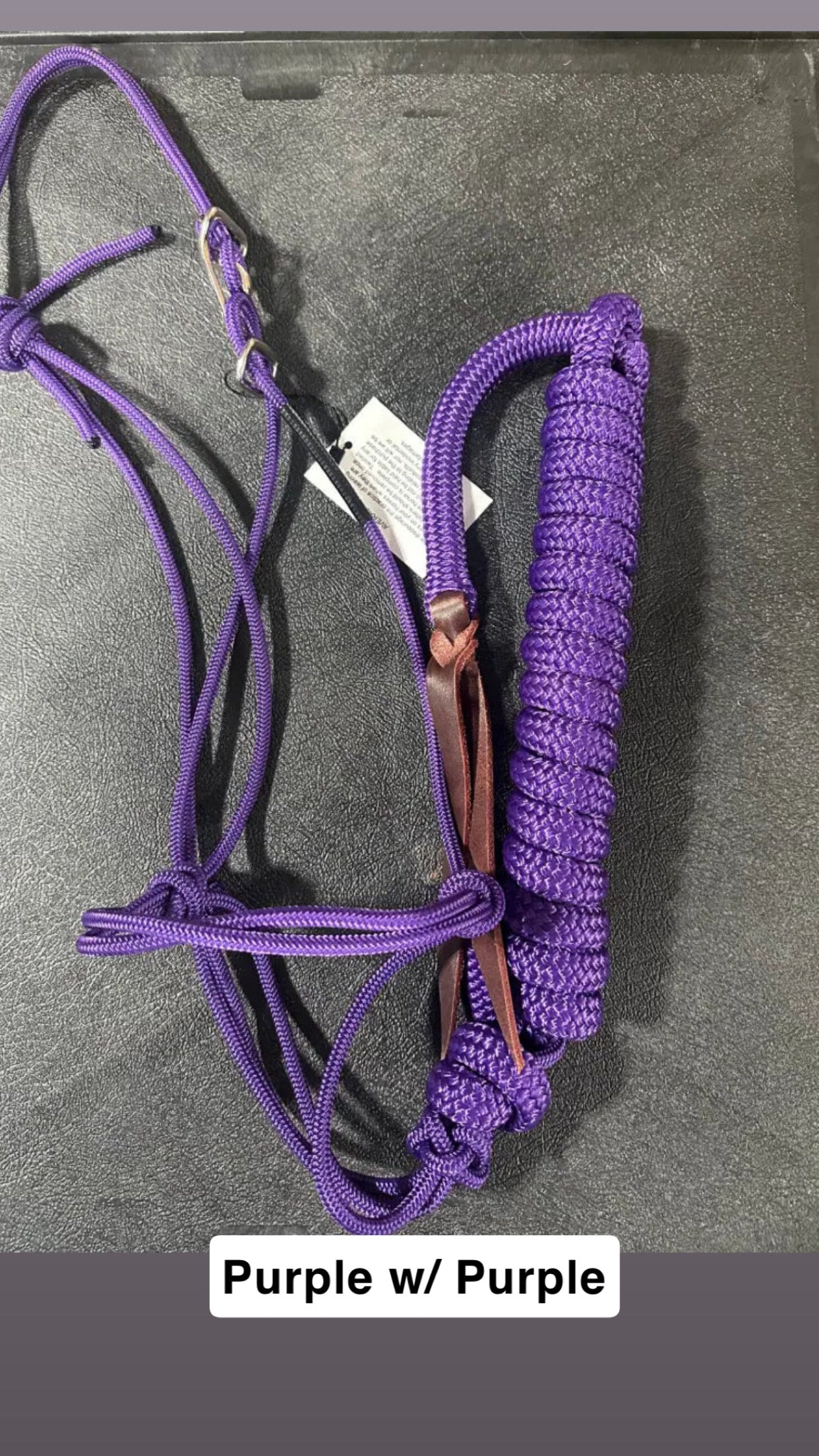 Twisted Knot Halters Rope Halter w/ Easy Off Clip & Lead
