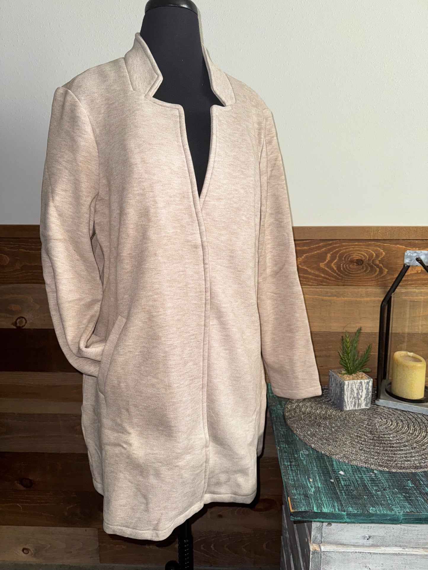 Trisha Tyler Women's Heather Oatmeal Margaret Overcoat