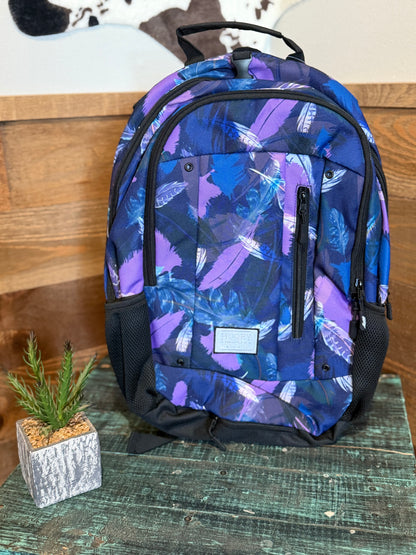Hooey Rockstar Backpack : Multi Color Feather