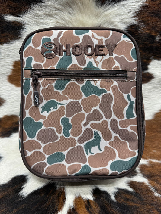 Hooey Brown & Green Camo w/ Animals Lunchbox