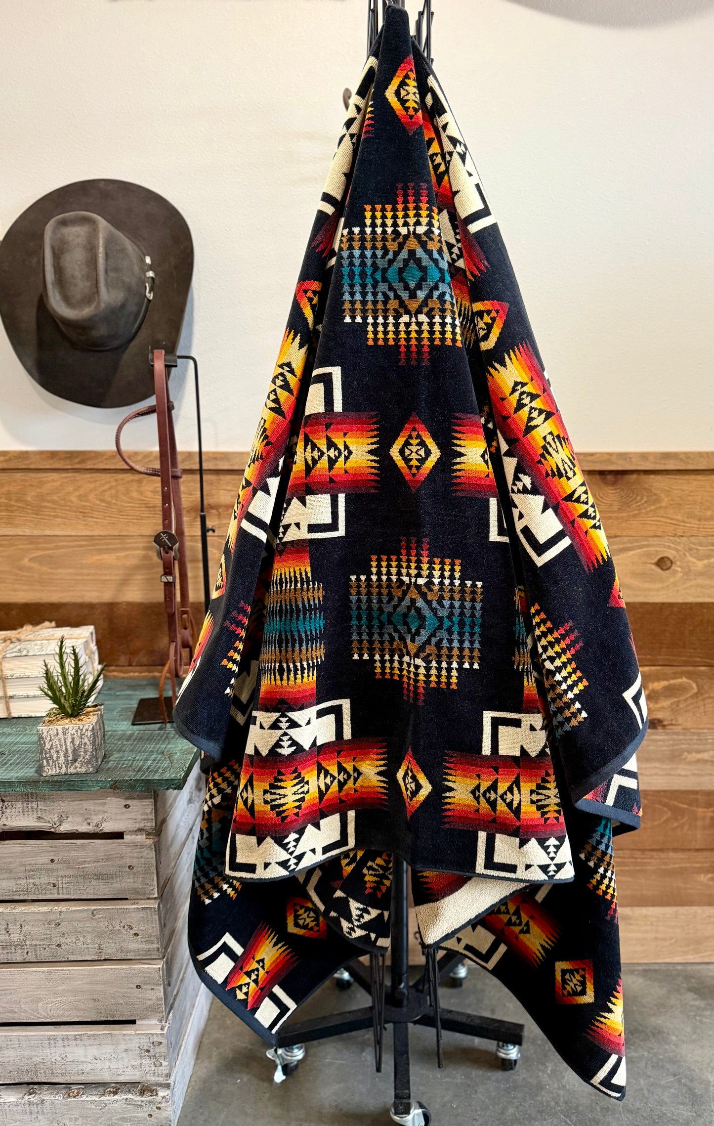 Pendleton Chief Joseph Black Spa Towel