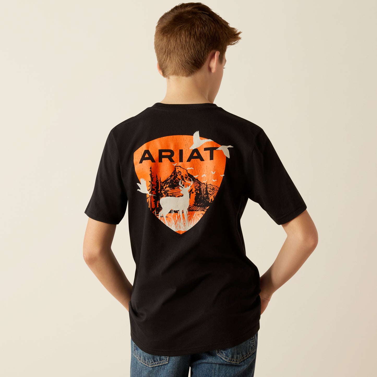 Ariat Boy's Black Outdoor Game T-Shirt