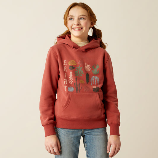 Ariat Girl's Marsala Southwest Cacti Hoodie