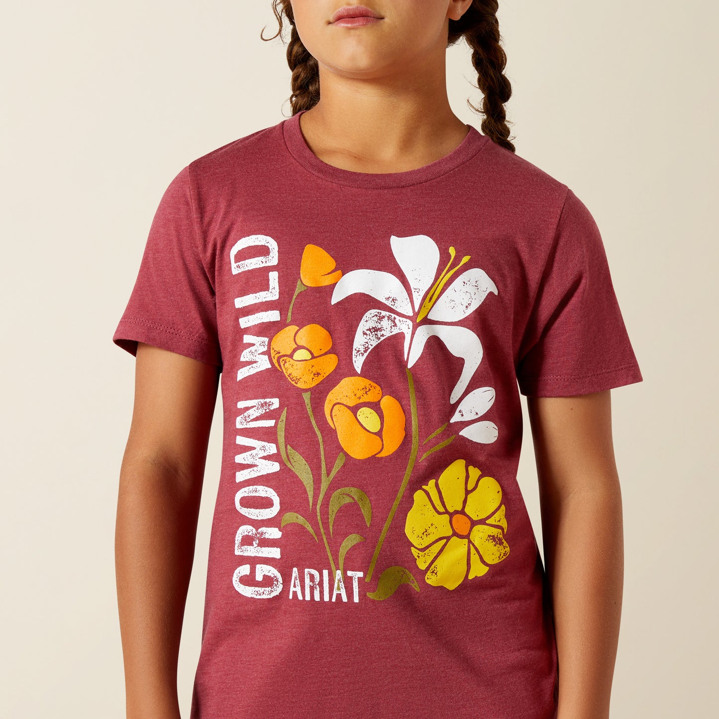 Ariat Girl's Heather Cardinal Grown Wild T-Shirt