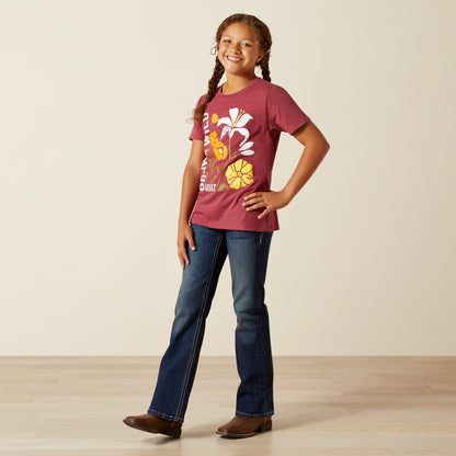 Ariat Girl's Heather Cardinal Grown Wild T-Shirt
