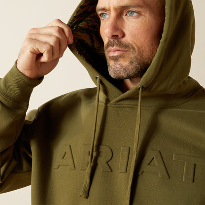 Ariat Men's Big & Tall Winter Moss Embossed Logo Hoodie