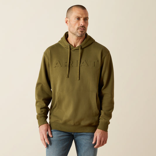 Ariat Men's Big & Tall Winter Moss Embossed Logo Hoodie