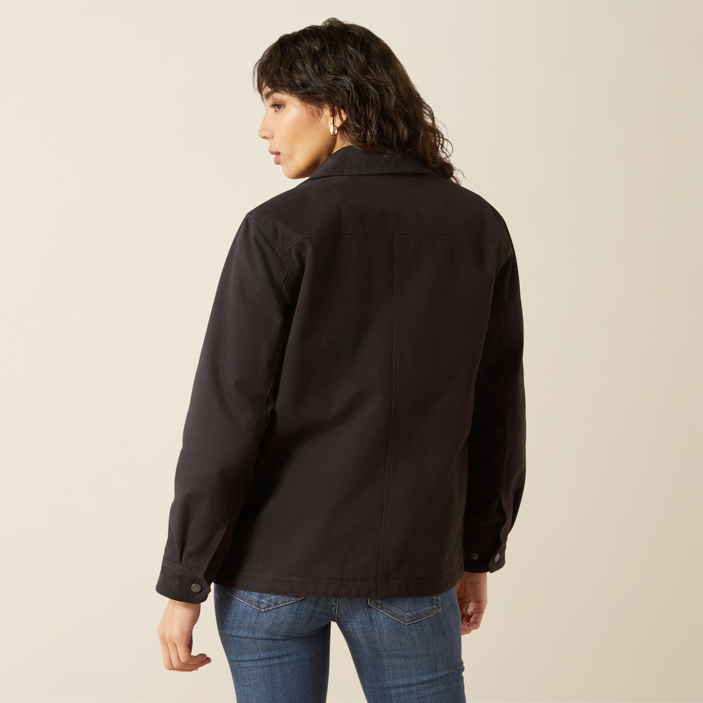 Ariat Women's Black Western Canvas Chore Jacket