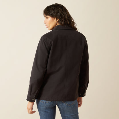 Ariat Women's Black Western Canvas Chore Jacket