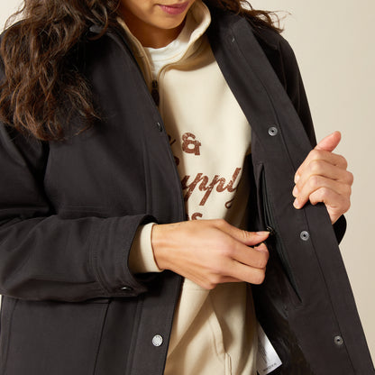 Ariat Women's Black Western Canvas Chore Jacket