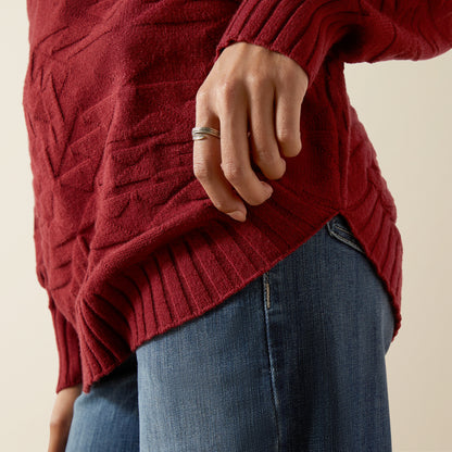 Ariat Women's Cabernet Ornate Pullover Sweater