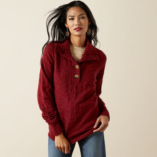 Ariat Women's Cabernet Ornate Pullover Sweater