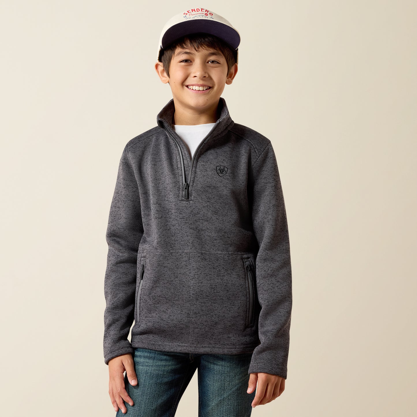 Ariat Boy's Iron Gate Caldwell 1/4 Zip Sweater