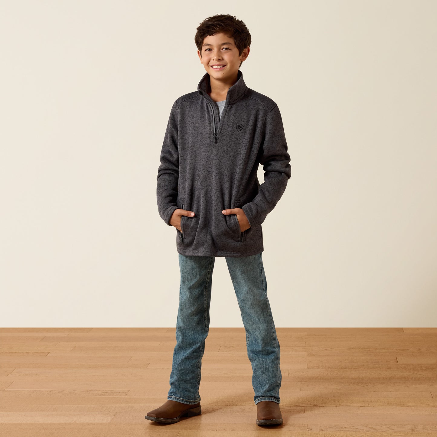 Ariat Boy's Iron Gate Caldwell 1/4 Zip Sweater
