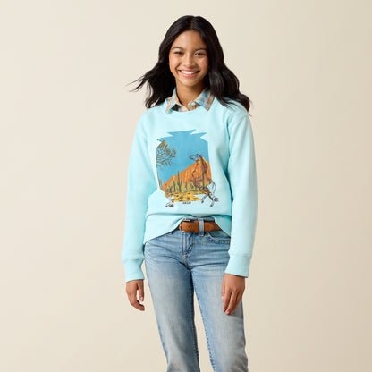 Ariat Girl's Aquaesque Stallion Crew Sweatshirt