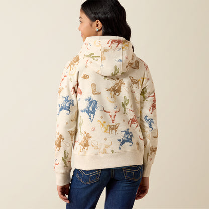 Ariat Girl's Desert Run Ranch Tale Hoodie
