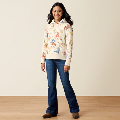Ariat Girl's Desert Run Ranch Tale Hoodie