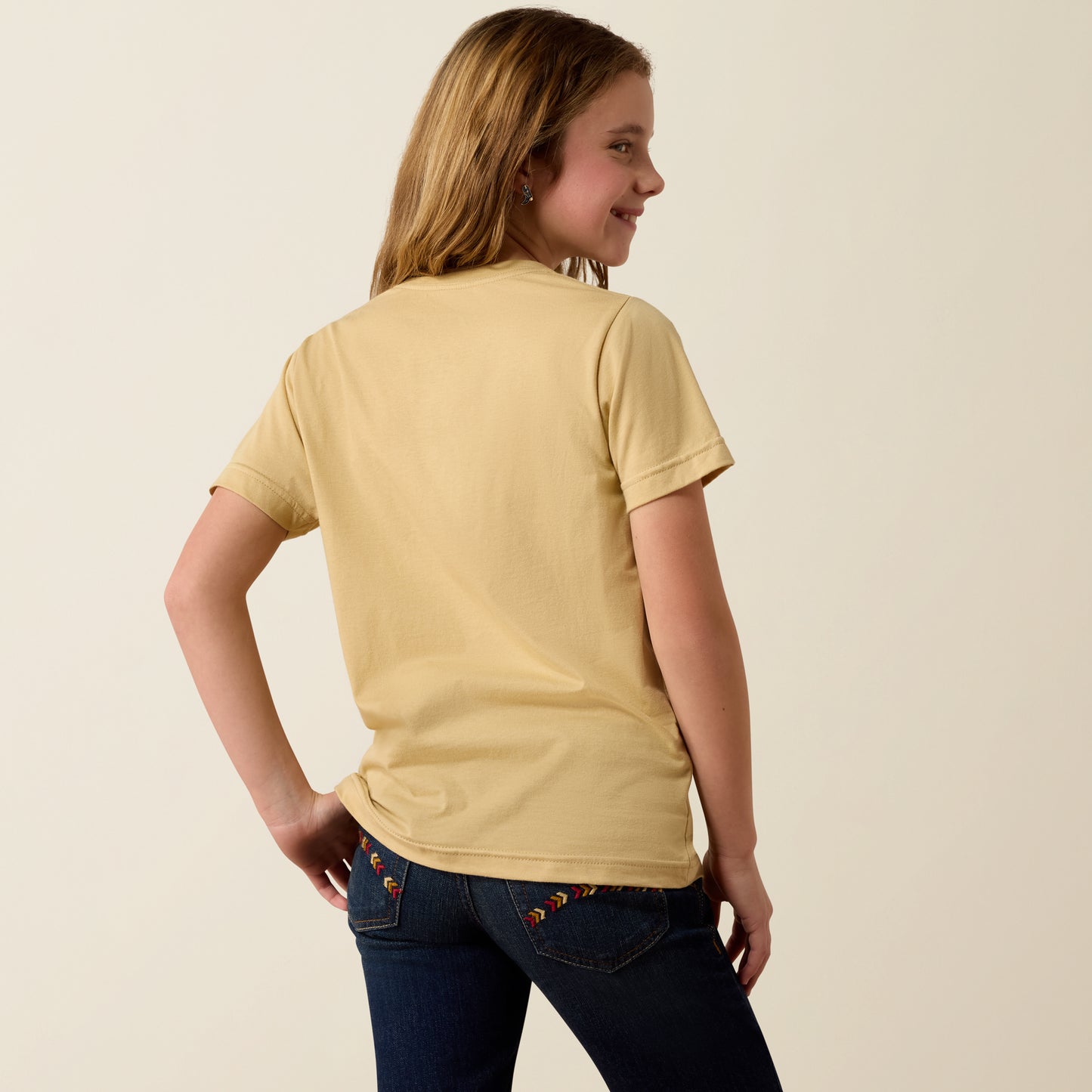 Ariat Girl's Latte Wild Heart T-Shirt