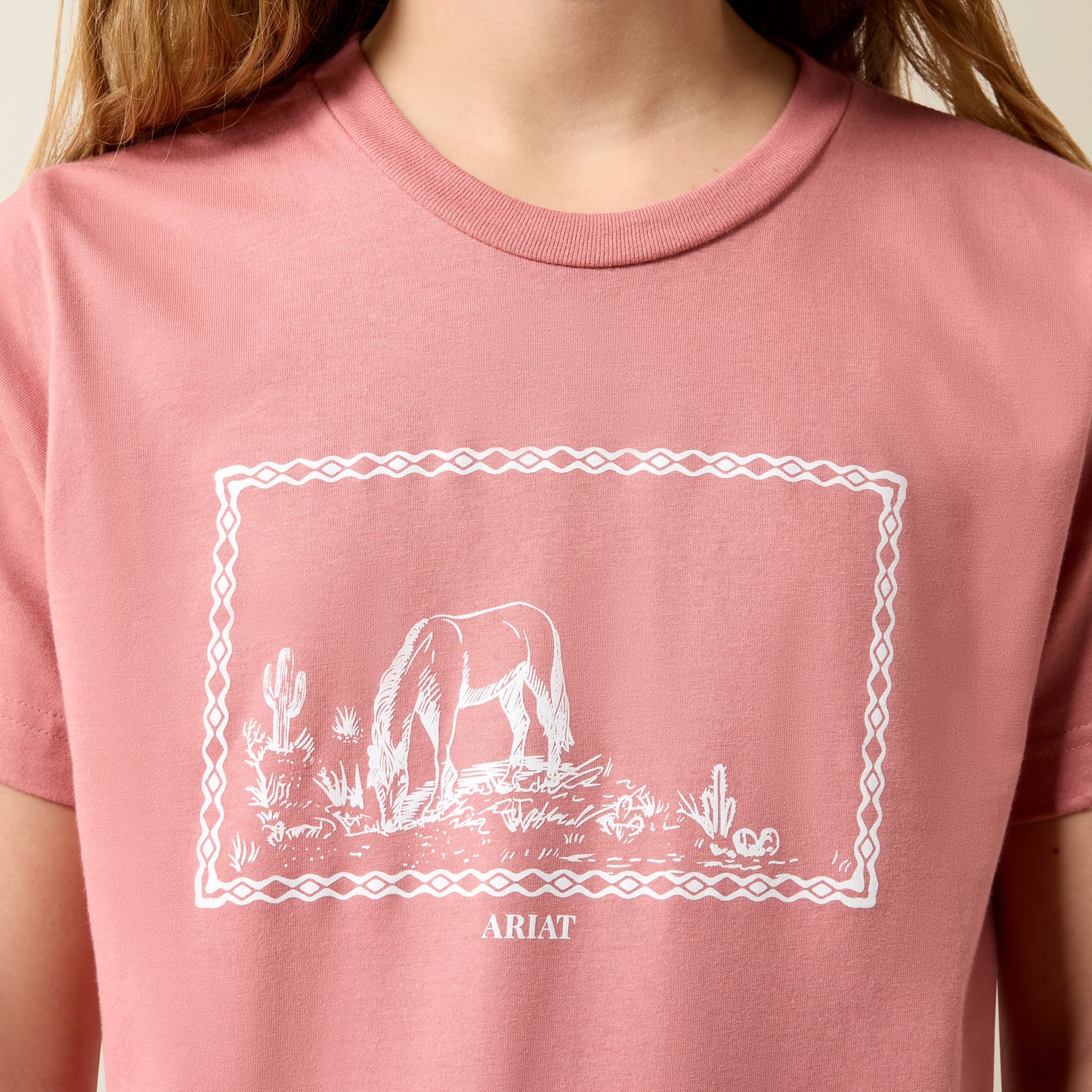 Ariat Girl's Mauvelous Horse Frame T-Shirt