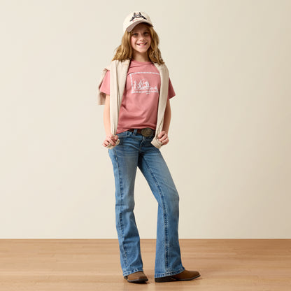 Ariat Girl's Mauvelous Horse Frame T-Shirt