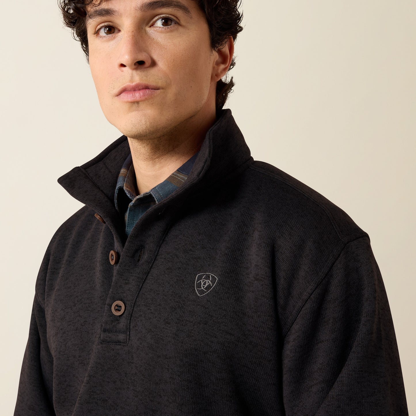 Ariat Men's Phantom Caldwell ¼ Button Pullover