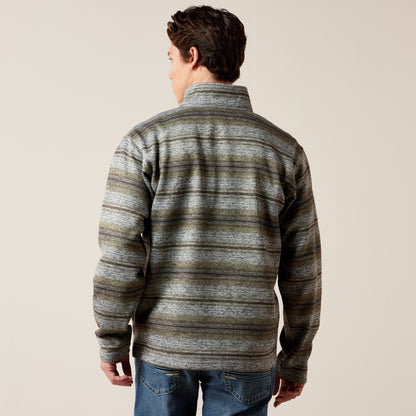 Ariat Men's Storm Front Southwest Caldwell ¼ Button Pullover