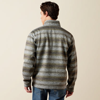 Ariat Men's Storm Front Southwest Caldwell ¼ Button Pullover
