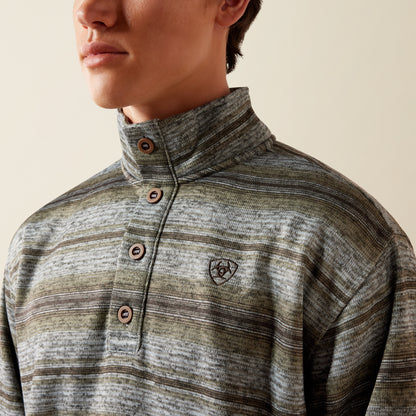 Ariat Men's Storm Front Southwest Caldwell ¼ Button Pullover