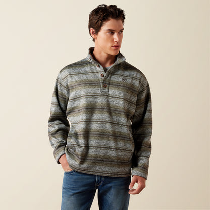Ariat Men's Storm Front Southwest Caldwell ¼ Button Pullover
