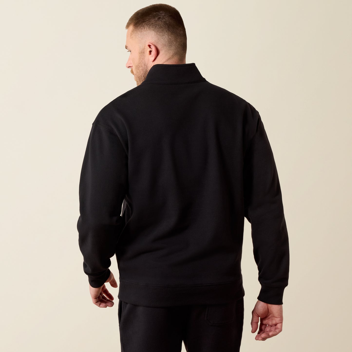 Ariat Men's Black Core ¼ Zip Pullover Sweatshirt