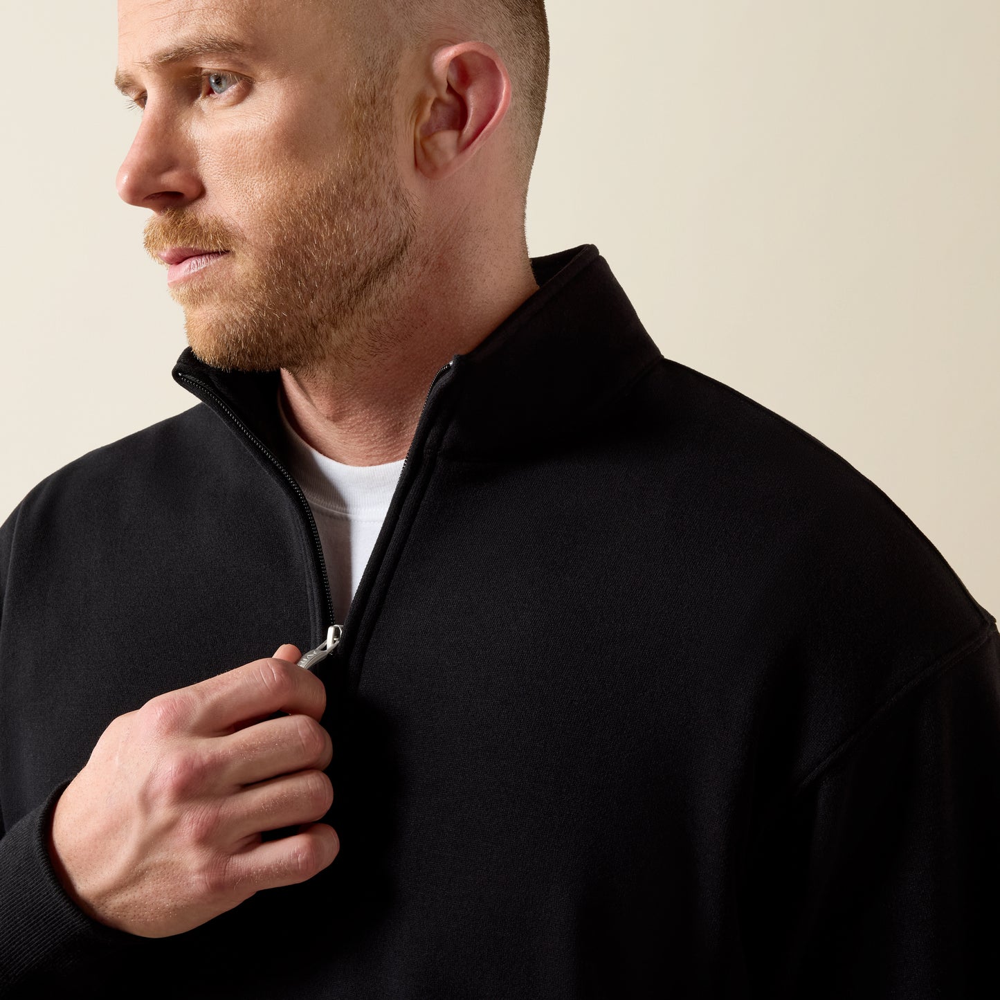 Ariat Men's Black Core ¼ Zip Pullover Sweatshirt