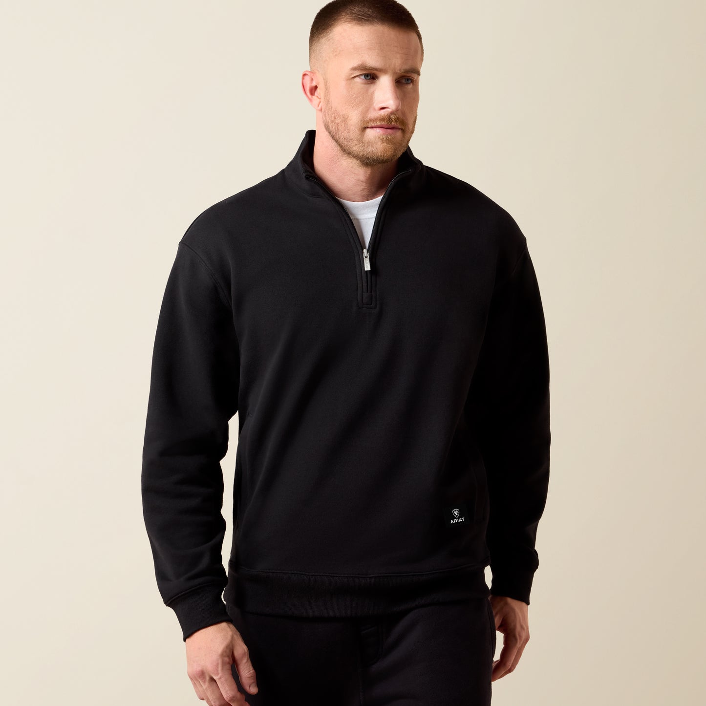 Ariat Men's Black Core ¼ Zip Pullover Sweatshirt