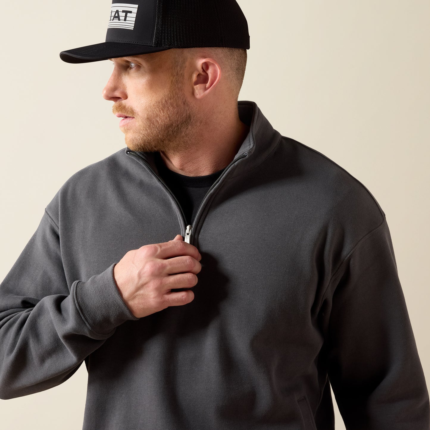 Ariat Men's Dark Shadow Core ¼ Zip Pullover Sweatshirt