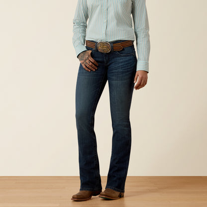 Ariat Women's Mid Rise Pasadena Luisa Bootcut Jean