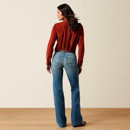 Ariat Women's Mid Rise Albuquerque Fabiana Trouser Jean
