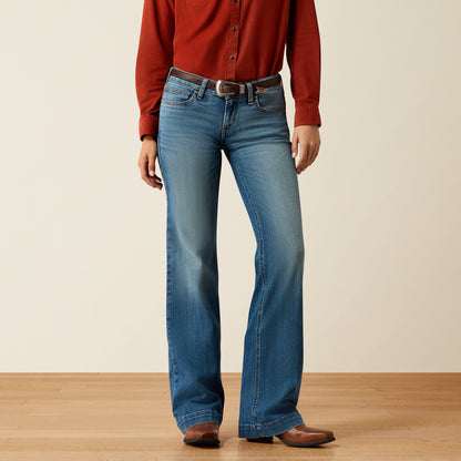 Ariat Women's Mid Rise Albuquerque Fabiana Trouser Jean
