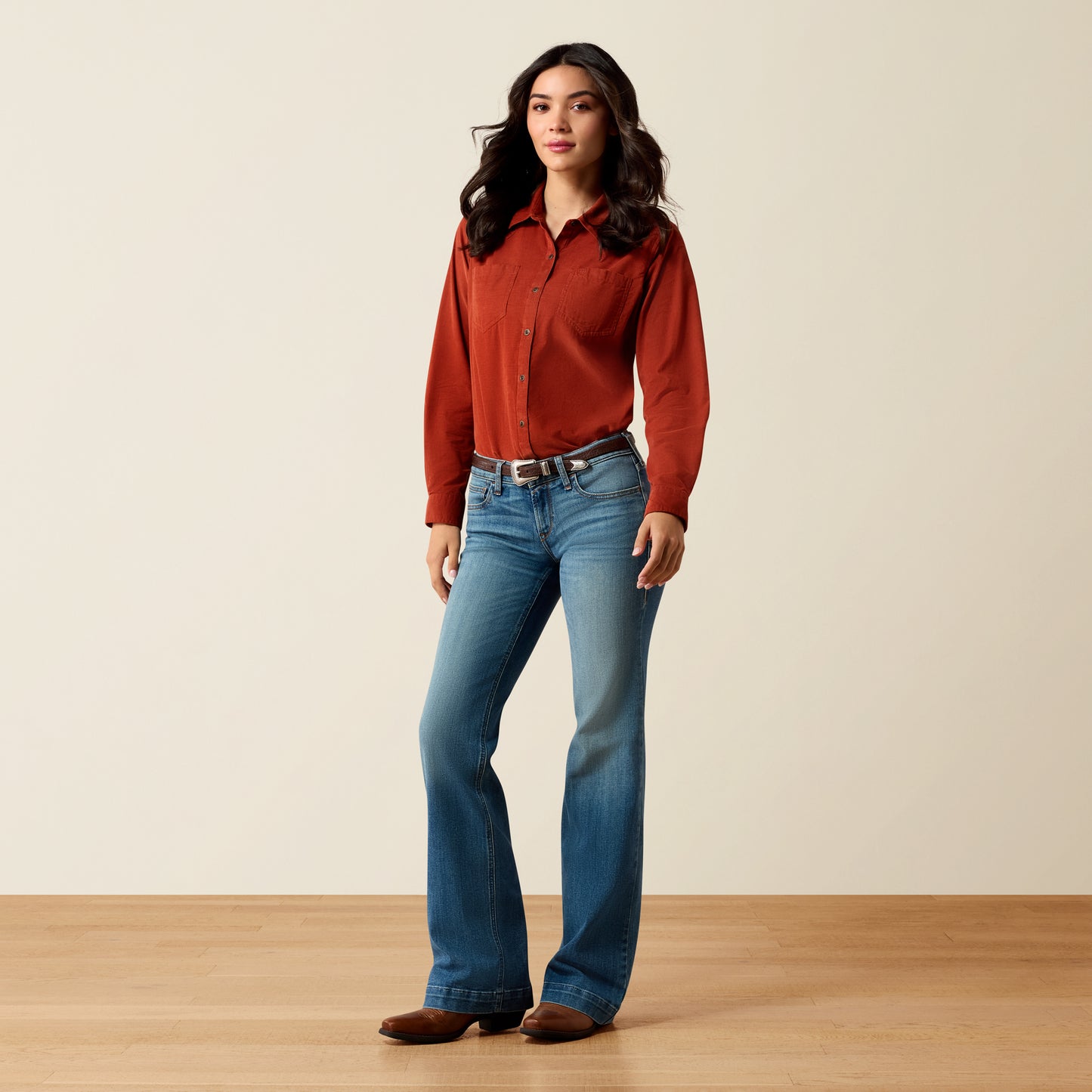 Ariat Women's Mid Rise Albuquerque Fabiana Trouser Jean