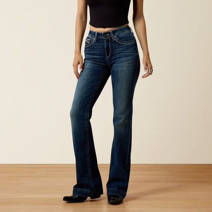 Ariat Women's High Rise Decatur Teresa Slim Trouser Jean