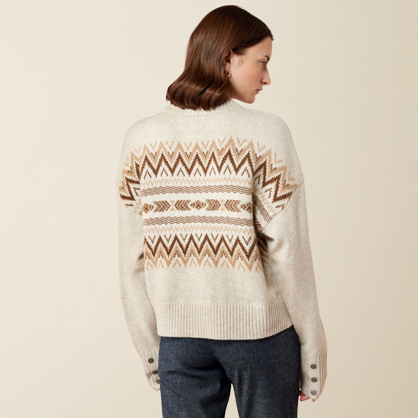 Ariat Women's Oatmeal Heather Lodge Sweater