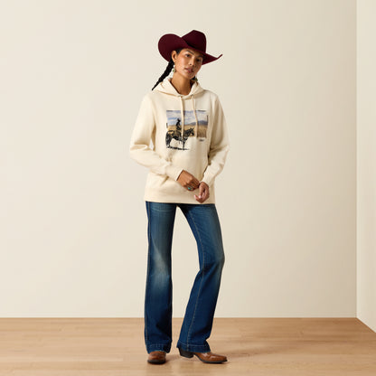 Ariat Women's Parchment Wish You Were Here Hoodie