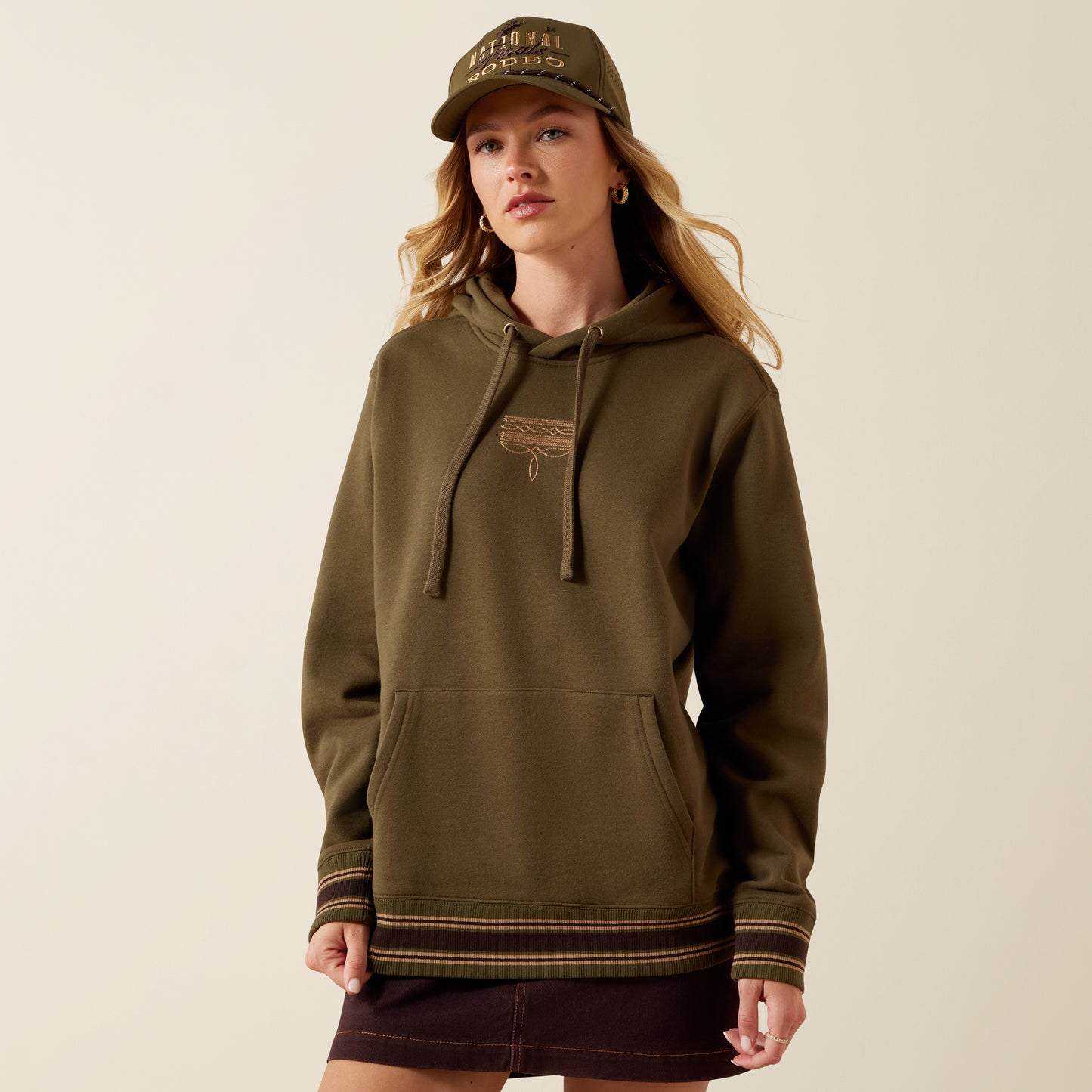 Ariat Women's Ivy Green Threaded Through Hoodie