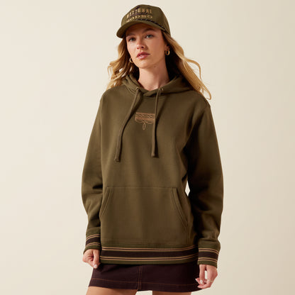 Ariat Women's Ivy Green Threaded Through Hoodie