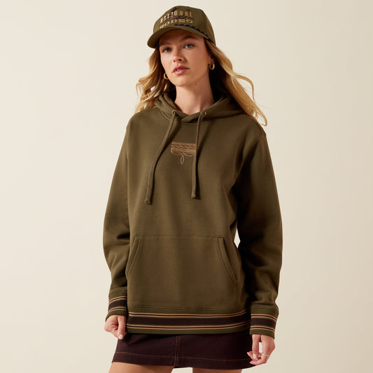 Ariat Women's Ivy Green Threaded Through Hoodie