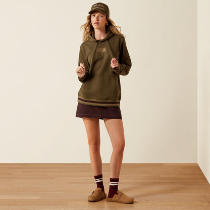 Ariat Women's Ivy Green Threaded Through Hoodie