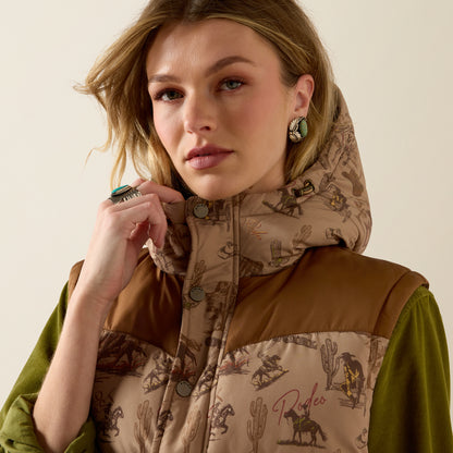 Ariat Women's Retro Rodeo Frontier Puffer Vest