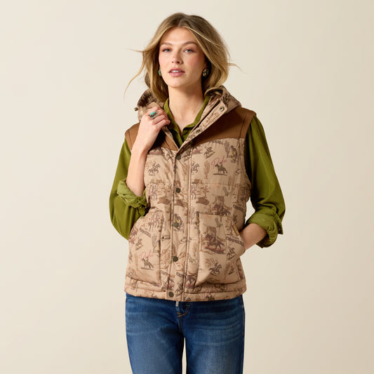 Ariat Women's Retro Rodeo Frontier Puffer Vest