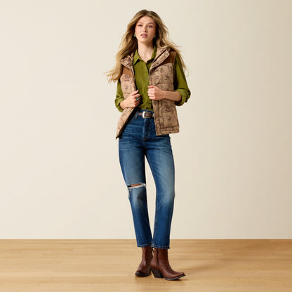 Ariat Women's Retro Rodeo Frontier Puffer Vest