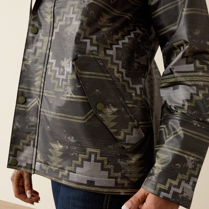 Ariat Women's Stonewall Print Drizzle Rain Coat